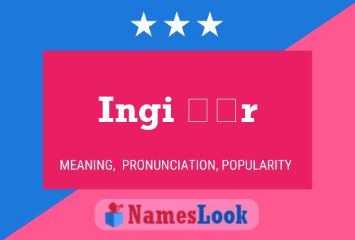 Ingi þór Name Poster