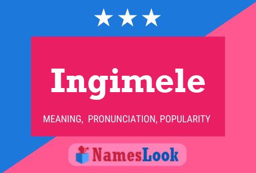 Ingimele Name Poster