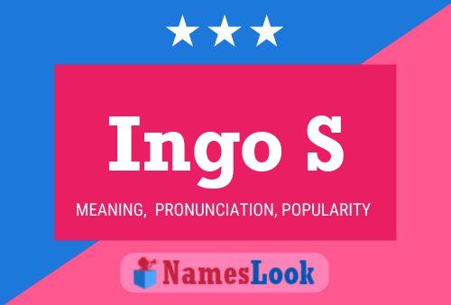 Ingo S Name Poster