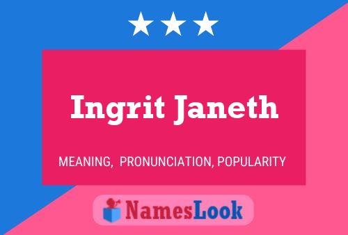 Ingrit Janeth Name Poster