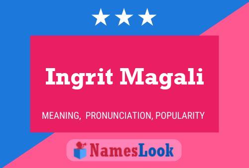 Ingrit Magali Name Poster