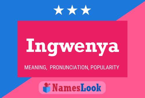 Ingwenya Name Poster