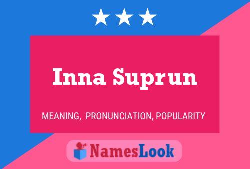 Inna Suprun Name Poster