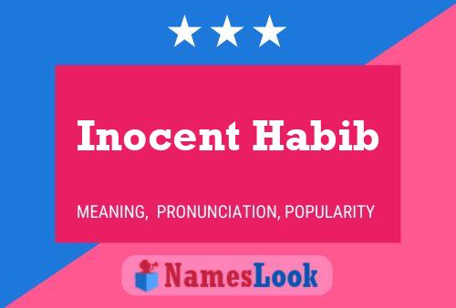 Inocent Habib Name Poster