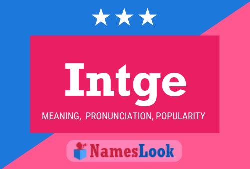 Intge Name Poster