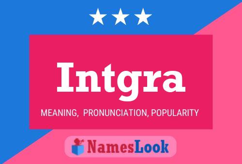 Intgra Name Poster