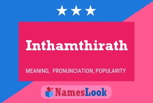 Inthamthirath Name Poster