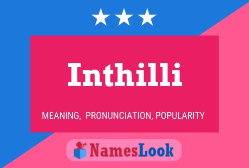 Inthilli Name Poster