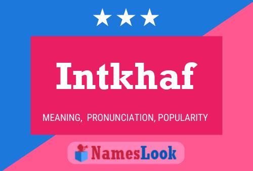 Intkhaf Name Poster