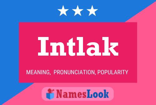 Intlak Name Poster