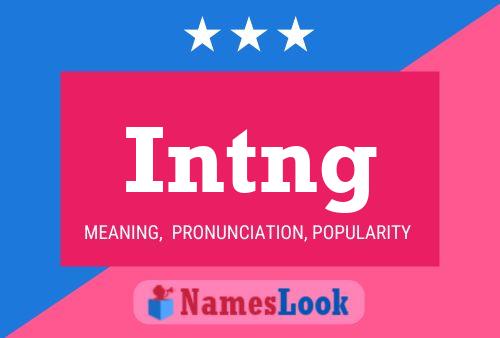 Intng Name Poster