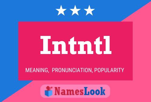 Intntl Name Poster