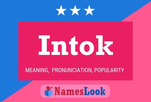 Intok Name Poster