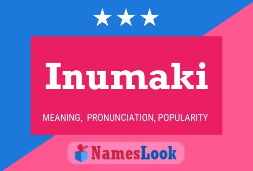 Inumaki Name Poster