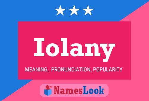 Iolany Name Poster