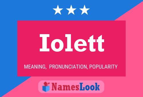 Iolett Name Poster