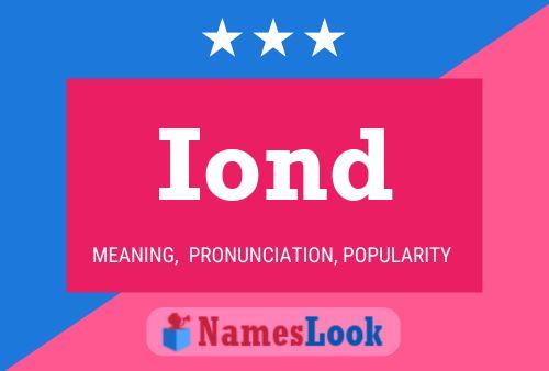 Iond Name Poster