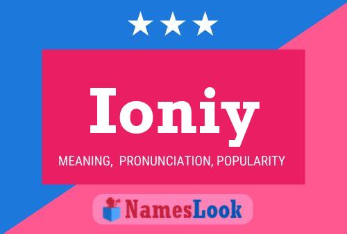 Ioniy Name Poster