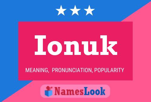 Ionuk Name Poster