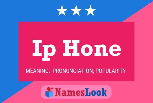 Ip Hone Name Poster