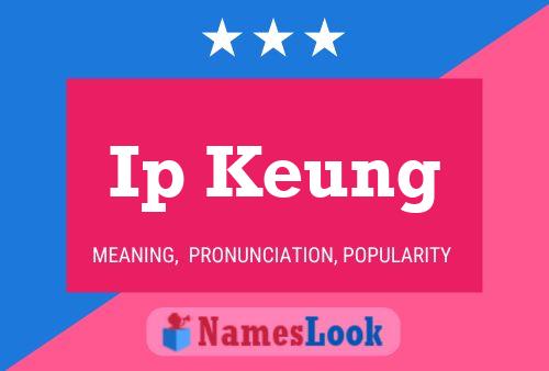 Ip Keung Name Poster