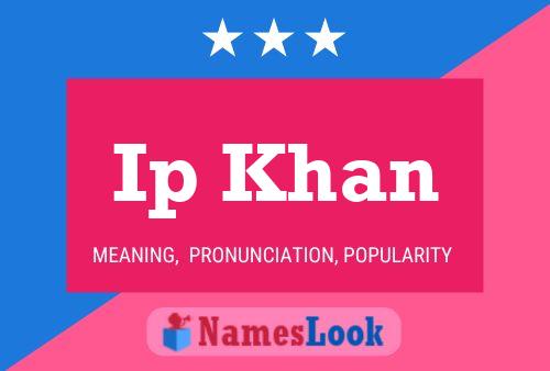 Ip Khan Name Poster