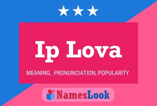 Ip Lova Name Poster