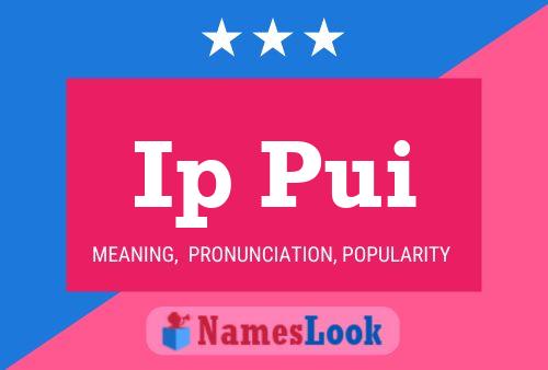 Ip Pui Name Poster