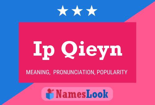 Ip Qieyn Name Poster