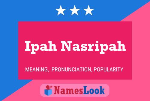 Ipah Nasripah Name Poster