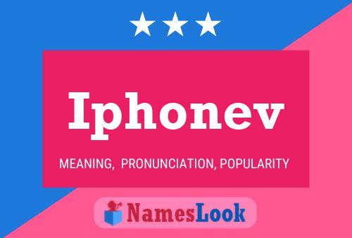 Iphonev Name Poster