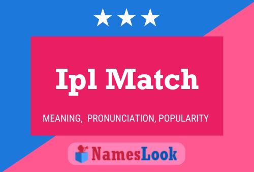 Ipl Match Name Poster