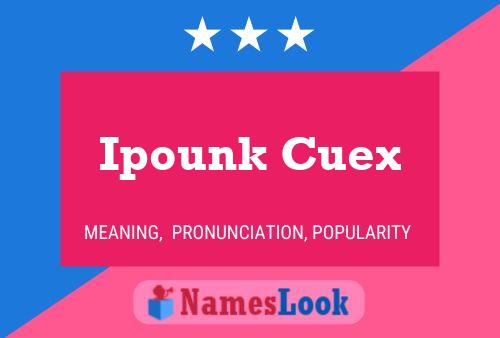 Ipounk Cuex Name Poster