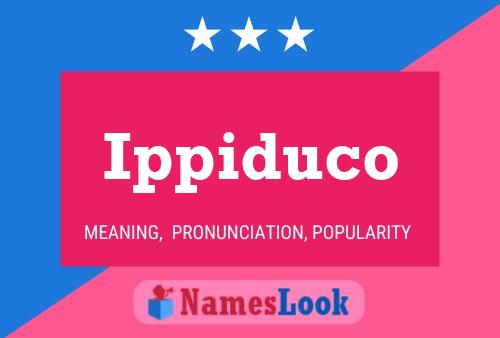 Ippiduco Name Poster