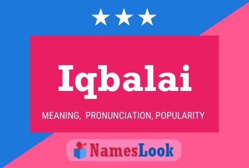 Iqbalai Name Poster