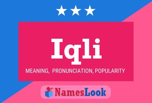 Iqli Name Poster