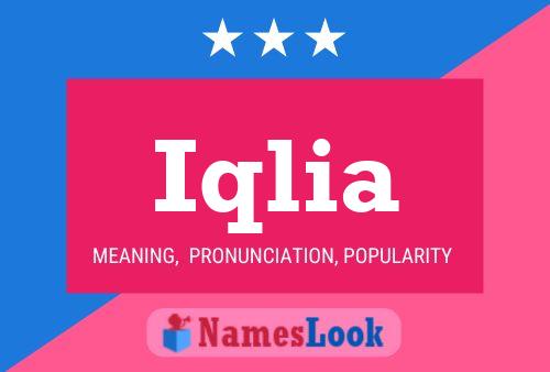 Iqlia Name Poster