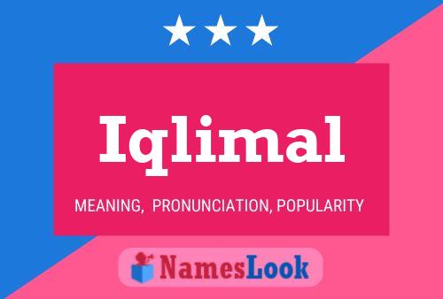 Iqlimal Name Poster