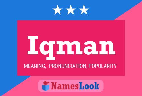 Iqman Name Poster