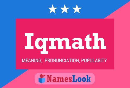 Iqmath Name Poster