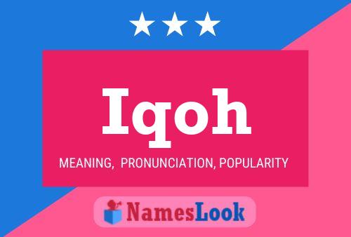 Iqoh Name Poster