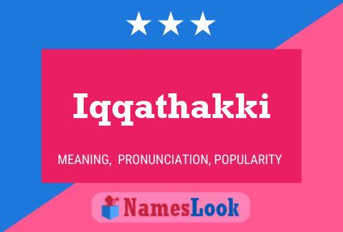 Iqqathakki Name Poster