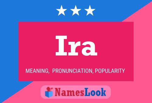 Ira Name Poster