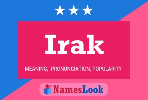 Irak Name Poster