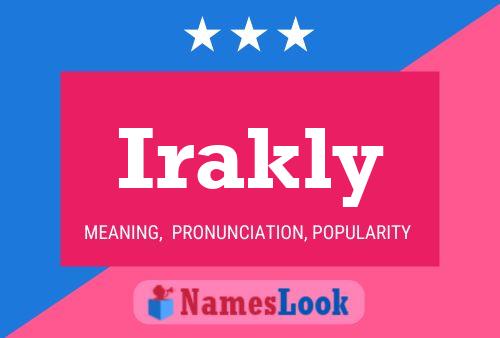 Irakly Name Poster