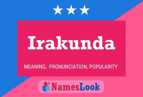 Irakunda Name Poster