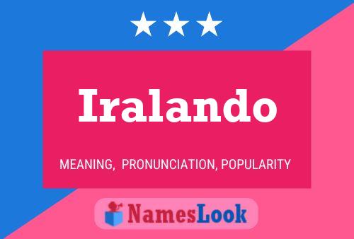 Iralando Name Poster