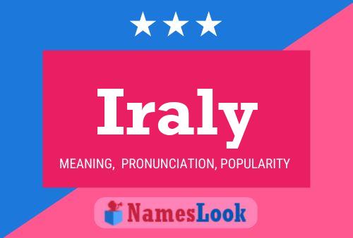 Iraly Name Poster