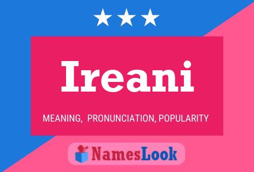 Ireani Name Poster