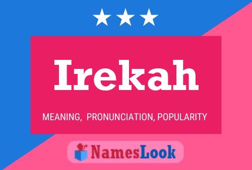 Irekah Name Poster